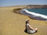 Here we stopped to see red beaches caused by oxyded iron minerals