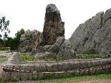 This used to be a statue of the Condor god, but it got destroyed by the Spanish (to enforce Christiannity)