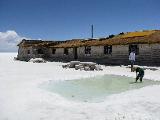 A salt made hotel (this one even has a swimming pool)