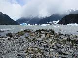 Onelli lake. This is always filled with icebergs, since 3 glaciers end here: Onelli, Bolados, Agassiz.