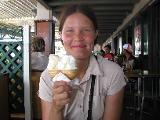 It's hot in Tahiti. Luckily, their coconut ice creams are good ...