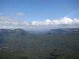 ... and the landscape over the Blue Mountains