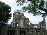 At Hiroshima, this building was the only still standing, close to the epicenter of the explosion