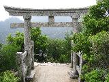 If you decided to walk up Mount Misen, you'll see very nice landscapes. This gate can be found at Miyama shrine, almost at the top of Mt Misen. It is a very peaceful place to rest and listen to nature.