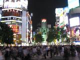 Hachiko Square is said to be the  most photographed pedestrian crossing in the world. So many people are crossing in the middle of this 5-street intersection