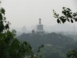 You also get a view over close-by Beihai garden and its White Pagoda