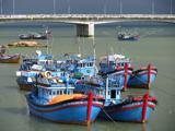 We really like the colours of the boats here