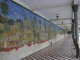 The painted wall gallery is very long