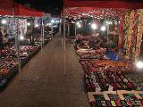 The night market is very colourful ...