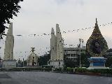Democracy monument (and a free picture of the Queen to cut out)